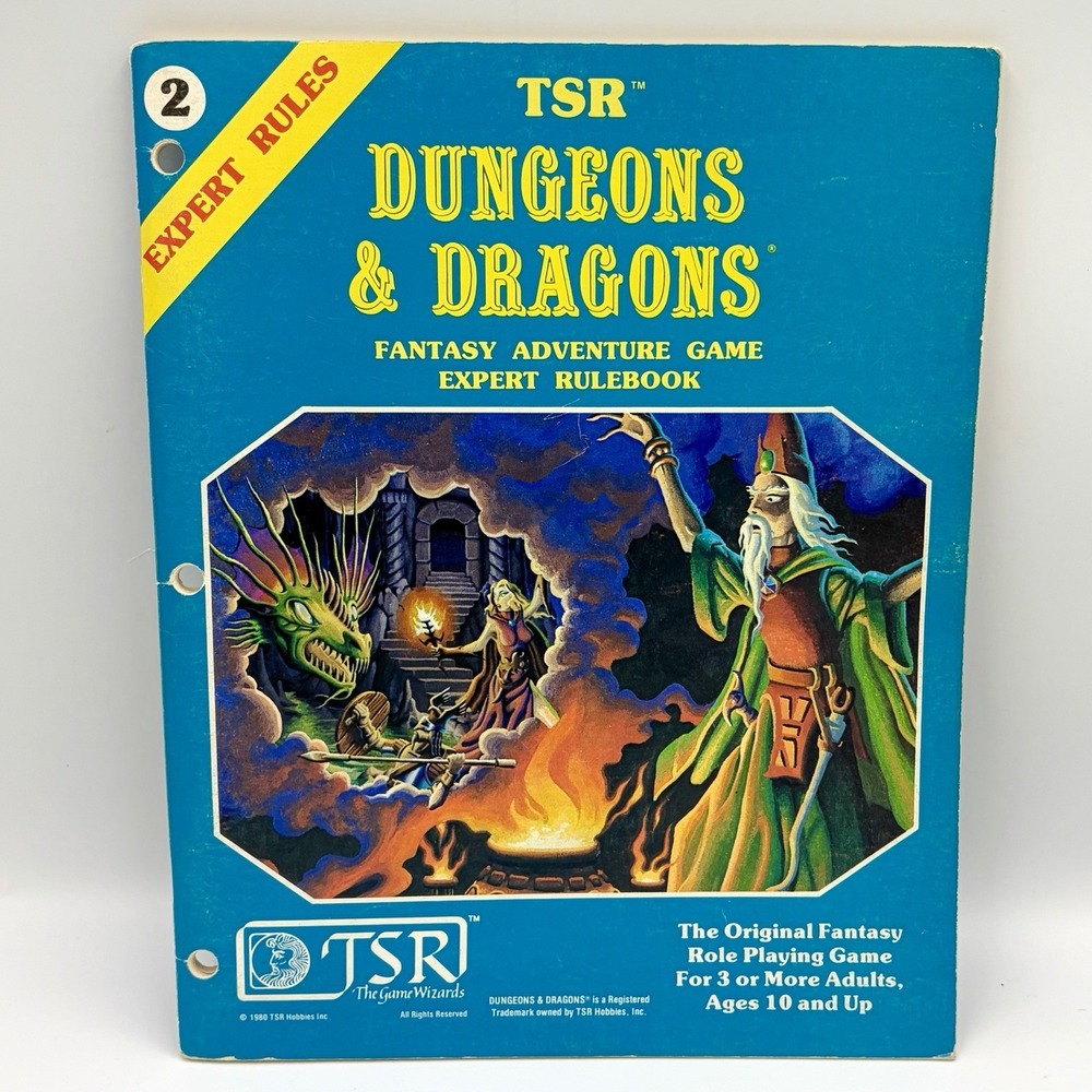 TSR 1st Edition 1980 Dungeons & Dragons Expert Rulebook 2 By Gary Gygax 2015